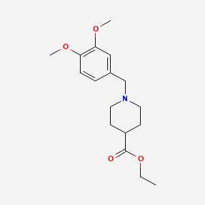 molecular formula C17H25NO4 B5696627 ethyl 1-(3,4-dimethoxybenzyl)-4-piperidinecarboxylate 