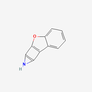 molecular formula C10H5NO B569663 1H-[1]Benzofuro[2',3':3,4]cyclobuta[1,2-b]azirene CAS No. 111850-39-6
