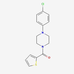 molecular formula C15H15ClN2OS B5696634 1-(4-chlorophenyl)-4-(2-thienylcarbonyl)piperazine 