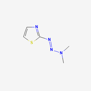 molecular formula C5H8N4S B569664 Thiazole233dimethyltriazenyl CAS No. 120579-81-9