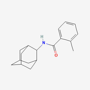 molecular formula C18H23NO B5696652 N-2-adamantyl-2-methylbenzamide 