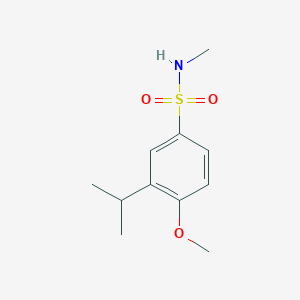 molecular formula C11H17NO3S B5696666 3-isopropyl-4-methoxy-N-methylbenzenesulfonamide 
