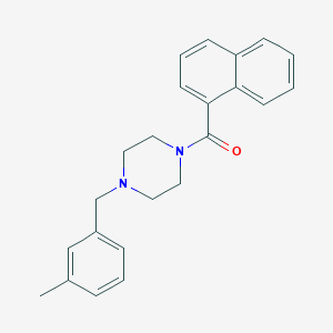 molecular formula C23H24N2O B5696683 1-(3-methylbenzyl)-4-(1-naphthoyl)piperazine 