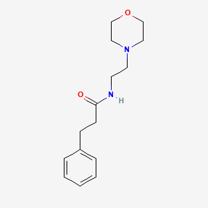 molecular formula C15H22N2O2 B5696689 N-[2-(4-morpholinyl)ethyl]-3-phenylpropanamide 