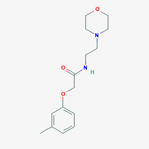 2-(3-methylphenoxy)-N-[2-(4-morpholinyl)ethyl]acetamide