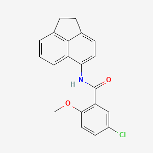 molecular formula C20H16ClNO2 B5696708 5-chloro-N-(1,2-dihydro-5-acenaphthylenyl)-2-methoxybenzamide 