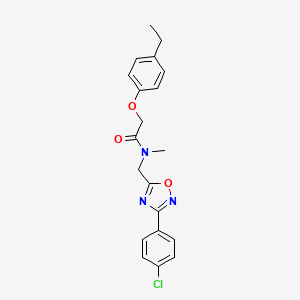 N-{[3-(4-chlorophenyl)-1,2,4-oxadiazol-5-yl]methyl}-2-(4-ethylphenoxy)-N-methylacetamide