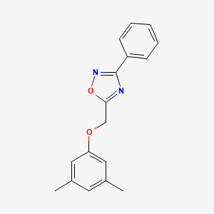 molecular formula C17H16N2O2 B5696758 5-[(3,5-dimethylphenoxy)methyl]-3-phenyl-1,2,4-oxadiazole 
