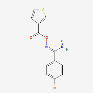 molecular formula C12H9BrN2O2S B5696770 4-bromo-N'-[(3-thienylcarbonyl)oxy]benzenecarboximidamide 