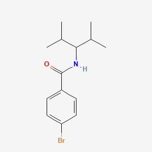 molecular formula C14H20BrNO B5696785 4-bromo-N-(1-isopropyl-2-methylpropyl)benzamide 