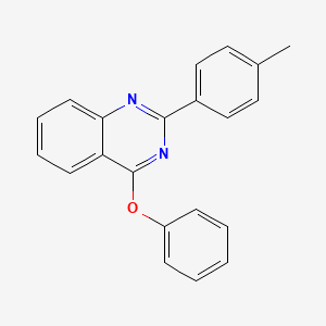 molecular formula C21H16N2O B5696787 2-(4-methylphenyl)-4-phenoxyquinazoline 