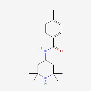 molecular formula C17H26N2O B5696790 4-methyl-N-(2,2,6,6-tetramethyl-4-piperidinyl)benzamide 