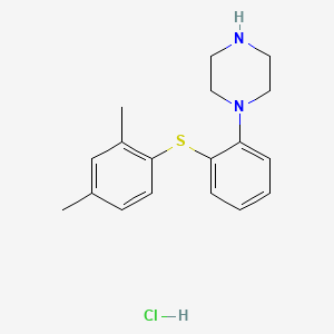 B569680 1-(2-((2,4-Dimethylphenyl)thio)phenyl)piperazine hydrochloride CAS No. 960203-28-5