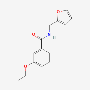 molecular formula C14H15NO3 B5696801 3-ethoxy-N-(2-furylmethyl)benzamide 