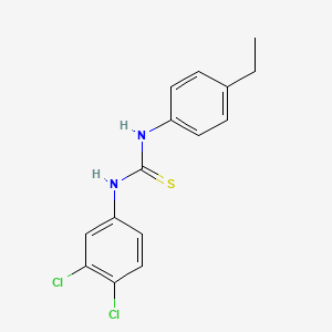 molecular formula C15H14Cl2N2S B5696818 N-(3,4-dichlorophenyl)-N'-(4-ethylphenyl)thiourea 