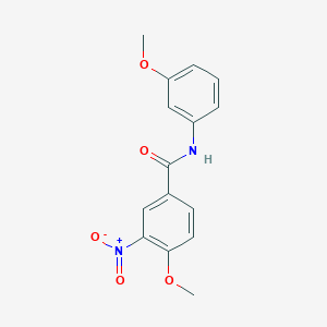 molecular formula C15H14N2O5 B5696851 4-methoxy-N-(3-methoxyphenyl)-3-nitrobenzamide 