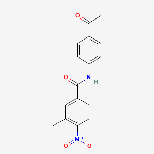 N-(4-acetylphenyl)-3-methyl-4-nitrobenzamide