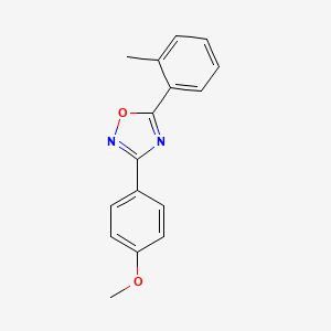 molecular formula C16H14N2O2 B5696906 3-(4-methoxyphenyl)-5-(2-methylphenyl)-1,2,4-oxadiazole 