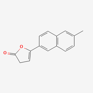 molecular formula C15H12O2 B5696924 5-(6-methyl-2-naphthyl)-2(3H)-furanone 