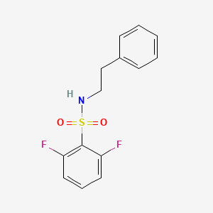 molecular formula C14H13F2NO2S B5696937 2,6-difluoro-N-(2-phenylethyl)benzenesulfonamide 