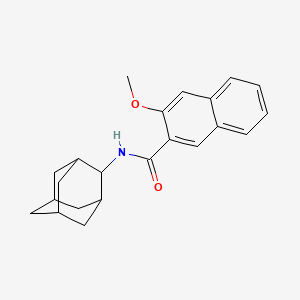 molecular formula C22H25NO2 B5696944 N-2-adamantyl-3-methoxy-2-naphthamide 