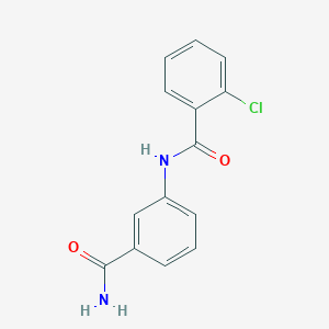 molecular formula C14H11ClN2O2 B5696947 N-[3-(aminocarbonyl)phenyl]-2-chlorobenzamide 