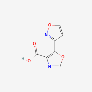 B569695 5-(Isoxazol-3-yl)oxazole-4-carboxylic acid CAS No. 1250404-35-3