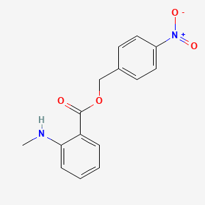 molecular formula C15H14N2O4 B5696951 4-nitrobenzyl 2-(methylamino)benzoate 