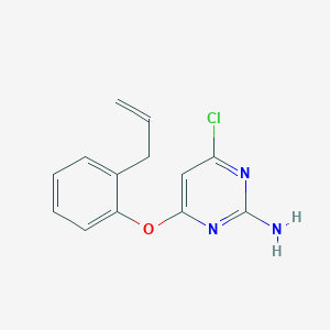 molecular formula C13H12ClN3O B5696966 4-(2-allylphenoxy)-6-chloro-2-pyrimidinamine 