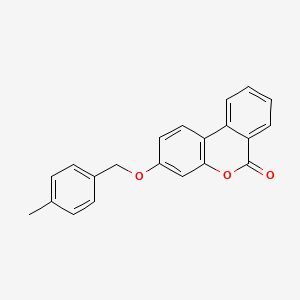 molecular formula C21H16O3 B5696970 3-[(4-methylbenzyl)oxy]-6H-benzo[c]chromen-6-one 