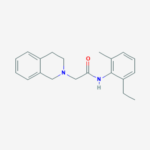 molecular formula C20H24N2O B5696984 2-(3,4-dihydro-2(1H)-isoquinolinyl)-N-(2-ethyl-6-methylphenyl)acetamide 
