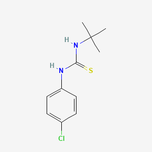 molecular formula C11H15ClN2S B5696985 N-(tert-butyl)-N'-(4-chlorophenyl)thiourea 