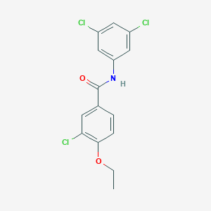 molecular formula C15H12Cl3NO2 B5696991 3-chloro-N-(3,5-dichlorophenyl)-4-ethoxybenzamide 