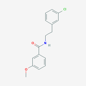 molecular formula C16H16ClNO2 B5697005 N-[2-(3-chlorophenyl)ethyl]-3-methoxybenzamide 