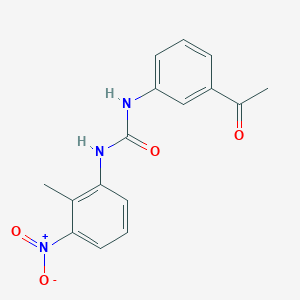 N-(3-acetylphenyl)-N'-(2-methyl-3-nitrophenyl)urea