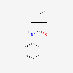 molecular formula C12H16INO B5697044 N-(4-iodophenyl)-2,2-dimethylbutanamide 