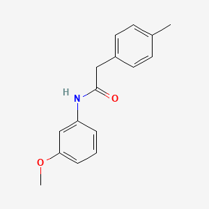 molecular formula C16H17NO2 B5697061 N-(3-methoxyphenyl)-2-(4-methylphenyl)acetamide 
