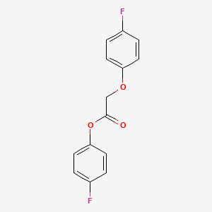 molecular formula C14H10F2O3 B5697086 4-fluorophenyl (4-fluorophenoxy)acetate 