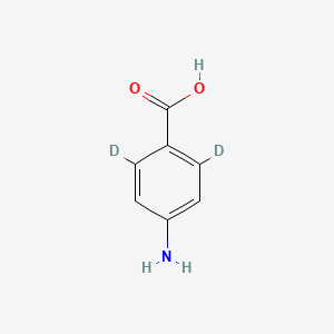 molecular formula C7H7NO2 B569709 4-氨基苯甲酸-2,6-D2 CAS No. 118872-62-1