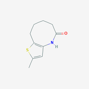 molecular formula C10H13NOS B5697092 2-methyl-6,7,8,9-tetrahydrothieno[3,2-b]azocin-5(4H)-one 