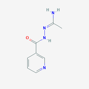 B056971 N-[(E)-1-aminoethylideneamino]pyridine-3-carboxamide CAS No. 114953-85-4