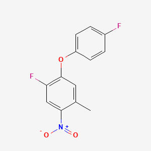 1-fluoro-2-(4-fluorophenoxy)-4-methyl-5-nitrobenzene
