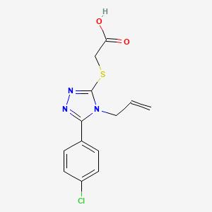 {[4-allyl-5-(4-chlorophenyl)-4H-1,2,4-triazol-3-yl]thio}acetic acid