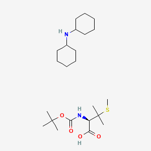 molecular formula C23H44N2O4S B569720 Boc-pen(ME)-OH dcha CAS No. 112898-23-4