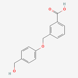 molecular formula C15H14O4 B5697207 3-{[4-(hydroxymethyl)phenoxy]methyl}benzoic acid 
