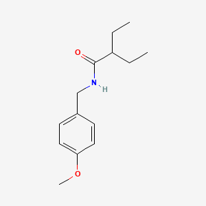 molecular formula C14H21NO2 B5697209 2-ethyl-N-(4-methoxybenzyl)butanamide 