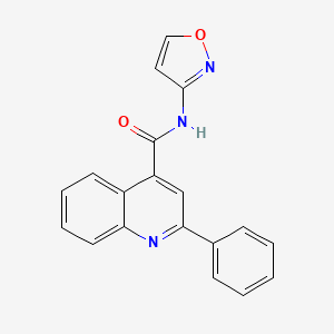 molecular formula C19H13N3O2 B5697217 N-3-isoxazolyl-2-phenyl-4-quinolinecarboxamide 