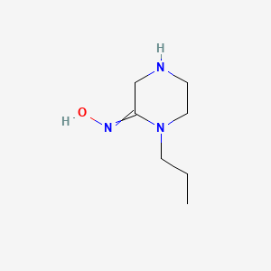 N-(1-Propylpiperazin-2-ylidene)hydroxylamine