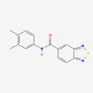molecular formula C15H13N3OS B5697264 N-(3,4-dimethylphenyl)-2,1,3-benzothiadiazole-5-carboxamide 