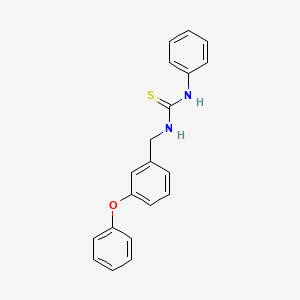 molecular formula C20H18N2OS B5697272 N-(3-phenoxybenzyl)-N'-phenylthiourea 